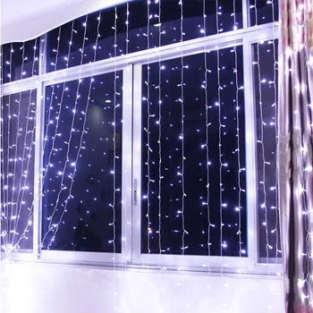 

3M x 3M Garland LED Curtain Lights Fairy Christmas Decorations Icicle String Lights For Wedding Xmas Party Holiday Lighting