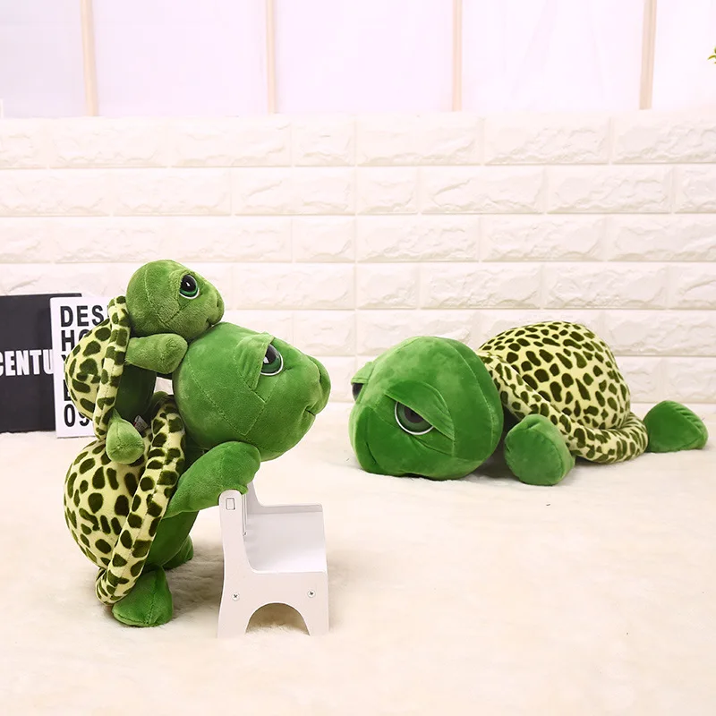 Милые большие глаза черепаха плюшевые игрушки черепаха животные куклы Фаршированные черепаха Рождественский подарок для детей Детские каваи подарки ко дню Валентина