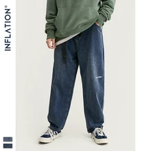 INFLATION, дизайнерские мужские мешковатые джинсы синего цвета, мужские свободные прямые джинсы, уличная одежда, мужские мешковатые джинсы, деним джинсы мужские 93342W
