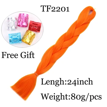 

24 Inches Jumbo Braiding Hair Synthetic Crochet Braid Hair Extension Omber Red Pink Grey Kanekalon Hair Braids For Women