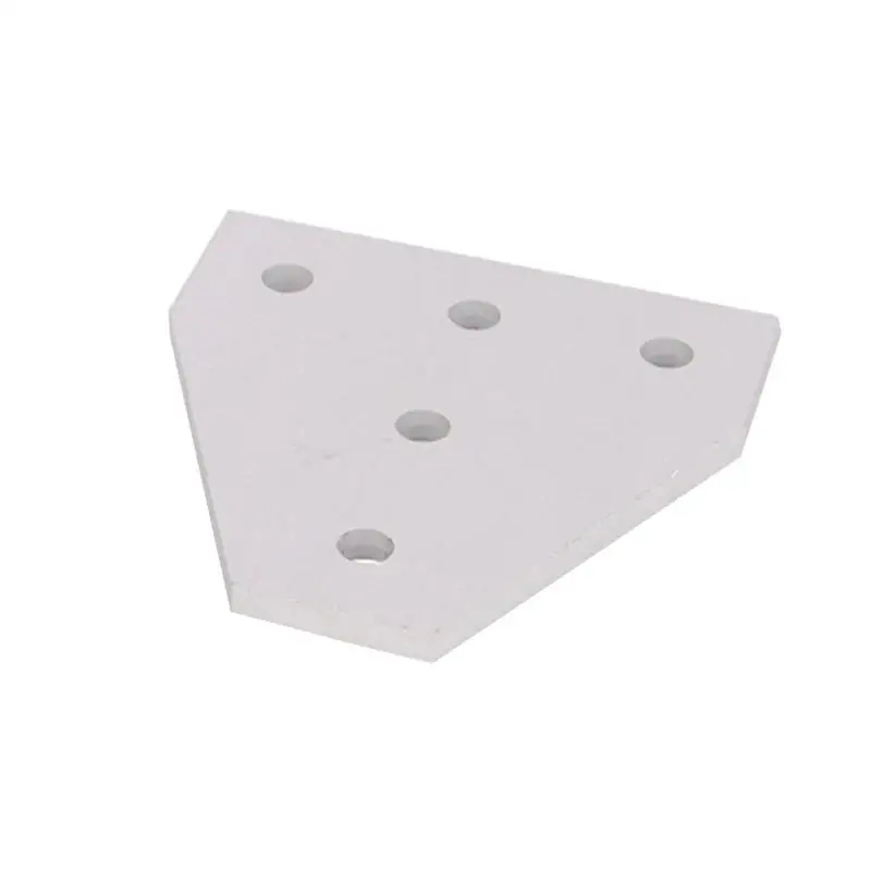

WINOMO 1pc Aluminum Alloy Extrusion Device 5 Hole T Shape Joining Plate Linear Extrusion Device 3D Printer Parts Accessories