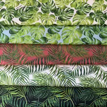 145*90cm Thicken Leaves waterproof Polyester Fabric Patchwork,curtain. tablecloth,Printed Quilting Home For Sewing