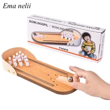 Детская деревянная Новинка Головоломка обучающие игрушки для детей мини Боулинг настольная игра для взрослых кончики пальцев стальной шар настольные Вечерние игры