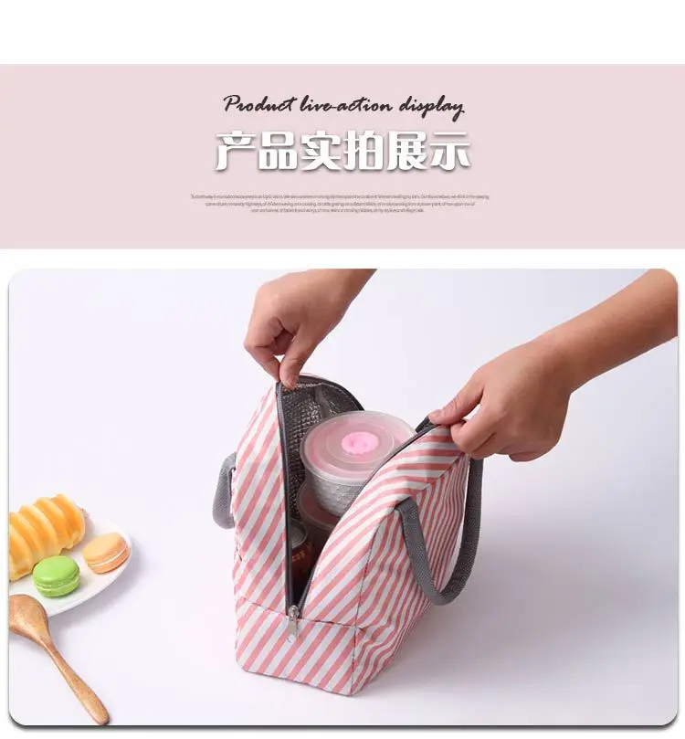 Корейский стиль Открытый ТЕРМО мешок изолированный Bento коробка мешок руки удобный Ланч мешок еда сумка для переноски Студенческая сумка Толстая