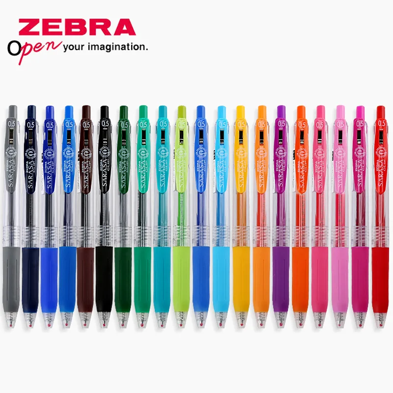 Япония Zebra Sarasa JJ15 сок многоцветная нейтральная ручка гелевая ручка цветной маркер ручка 0,5 мм 20 цветов