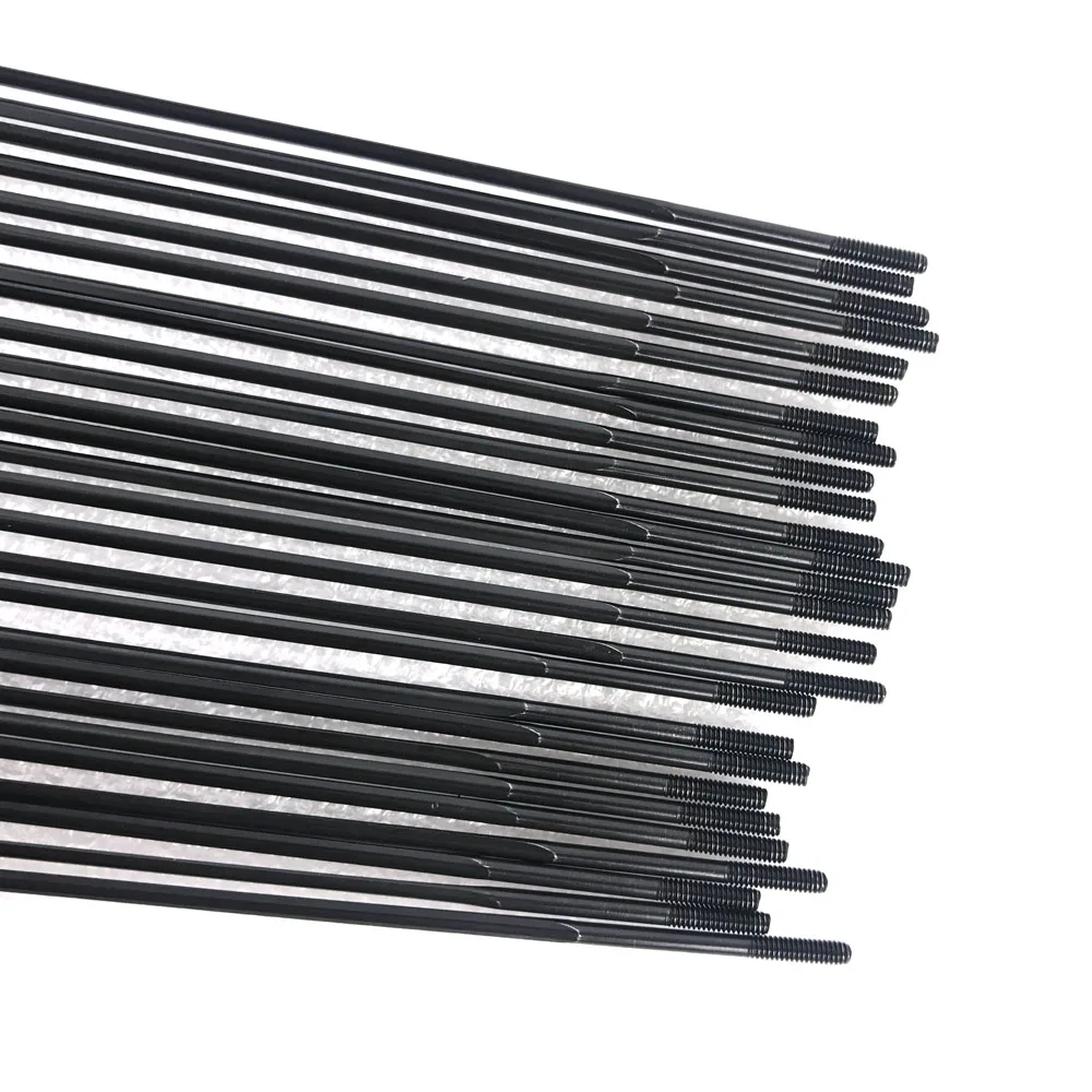 12pcs/lot Pillar Aero Wing 20 straight pull Gauge 14 2.0mm Black 220-306mm stainless steel spokes original thread XC CX racing