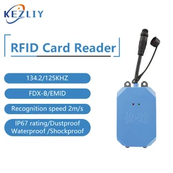 Lecteur de cartes RFID industriel, 134.2KHZ, 125KHZ, capteur AGV à courte portée, gestion du positionnement, lecteur de Station Modbus 