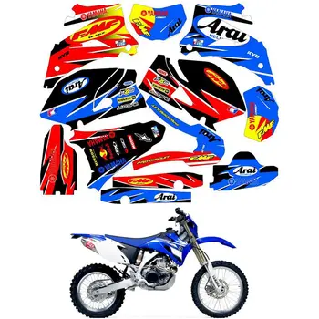 For YAMAHA WR250F 2007 - 2014 WR450F 2007 - 2011 Customized Number Graphics Backgrounds Stickers Kit Decal For YAMAHA WR250F 2007 - 2014 WR450F 2007 - 2011 Customized Number Graphics Backgrounds Stickers Kit Decal