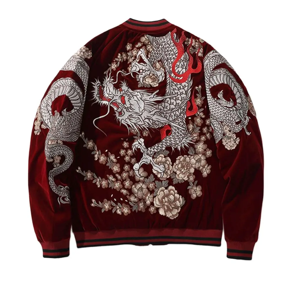 Embroidered Jacket Dragon | Mens Embroidered Jacket Dragon