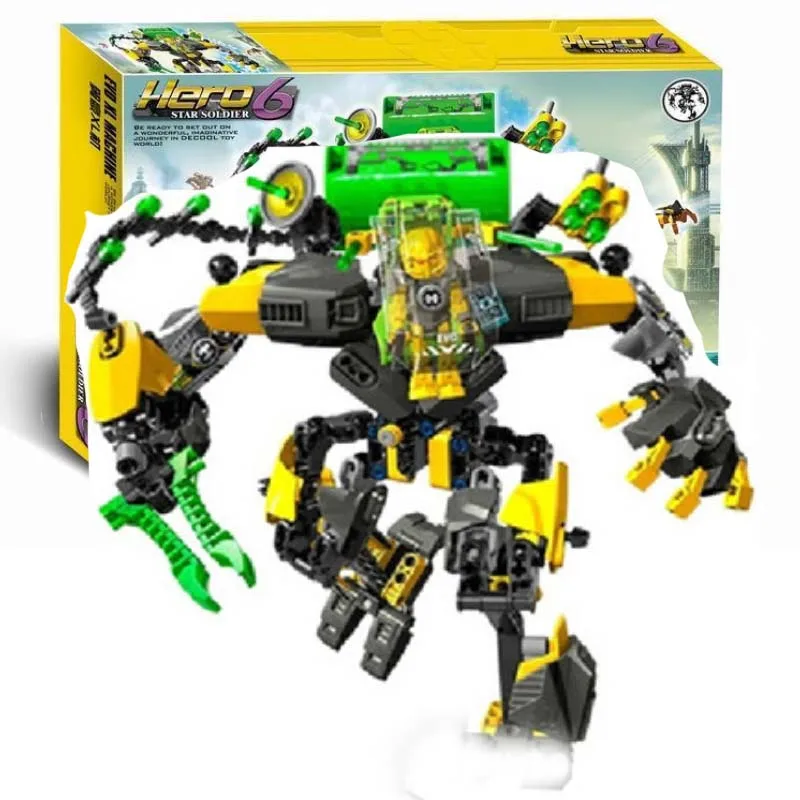 

Hero Factory 6 Star Soldier Evo Xl Machine Robot Building Block 44022 Brick Toy