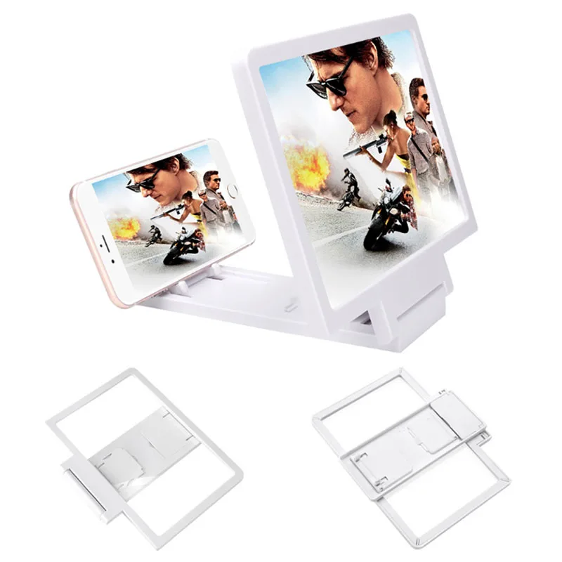 

F1 3D Mobile Phone Screen Magnifier Amplifier Folding Design HD Video Magnifying Glass Watch Movies Smart Phone Bracket Holder