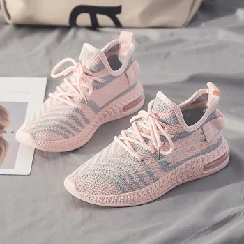 

Breathable Old Dad Shoes Women's Summer Lightweight Mesh Sports Shoes 2020 New Flying Woven Air Cushion Women's Sneakers