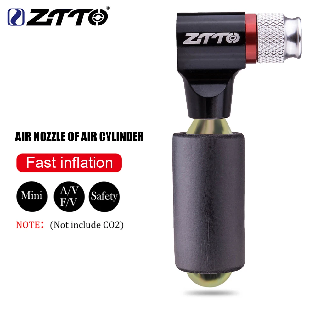 Portable Co2 Bicycle Tire Inflator Pump With Sleeve For Presta Valve