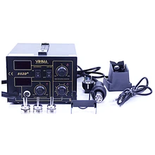 

Pump Type Hot Air Gun Digital Soldering Iron Dual Digital Display 2 In 1 Desoldering Station YIHUA 852D+ Soldering Station