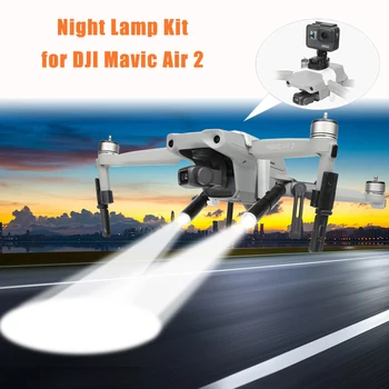 

LED Flash Night Flight Searchlight Flashlights Landing Gear Legs Extension Bracket Kit Set for DJI Mavic Air 2 Drone Accessories