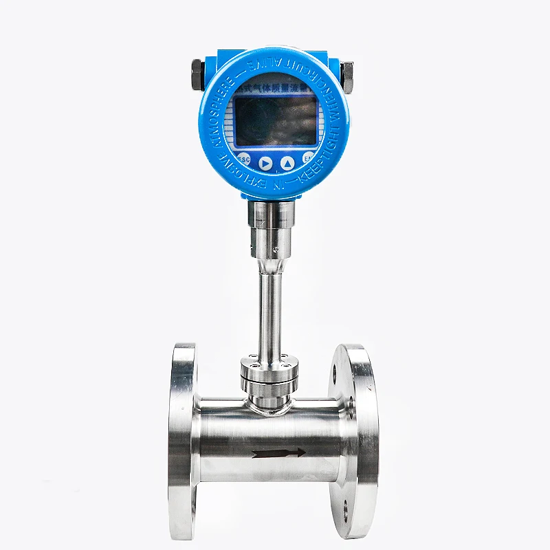 แก๊สLpg Steam Flow Meter Vortex FlowmeterสำหรับRiverพลาสติกCo2มิเตอร์