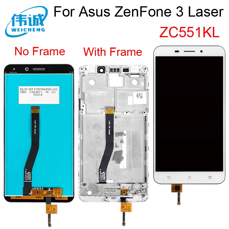 Сенсорный ЖК дисплей для Asus ZenFone 3 Laser ZC551KL Z01BDC сенсорный экран дигитайзер в сборе с