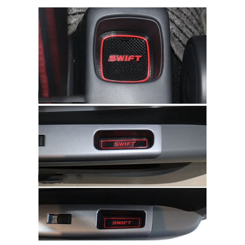 Car Mat for Suzuki Swift 2005 To 2014 Anti Slip Car Door Slot Rubber Latex Groove Mats Interior Cup Cushion Car-Styling car non slip mat,non slip mat