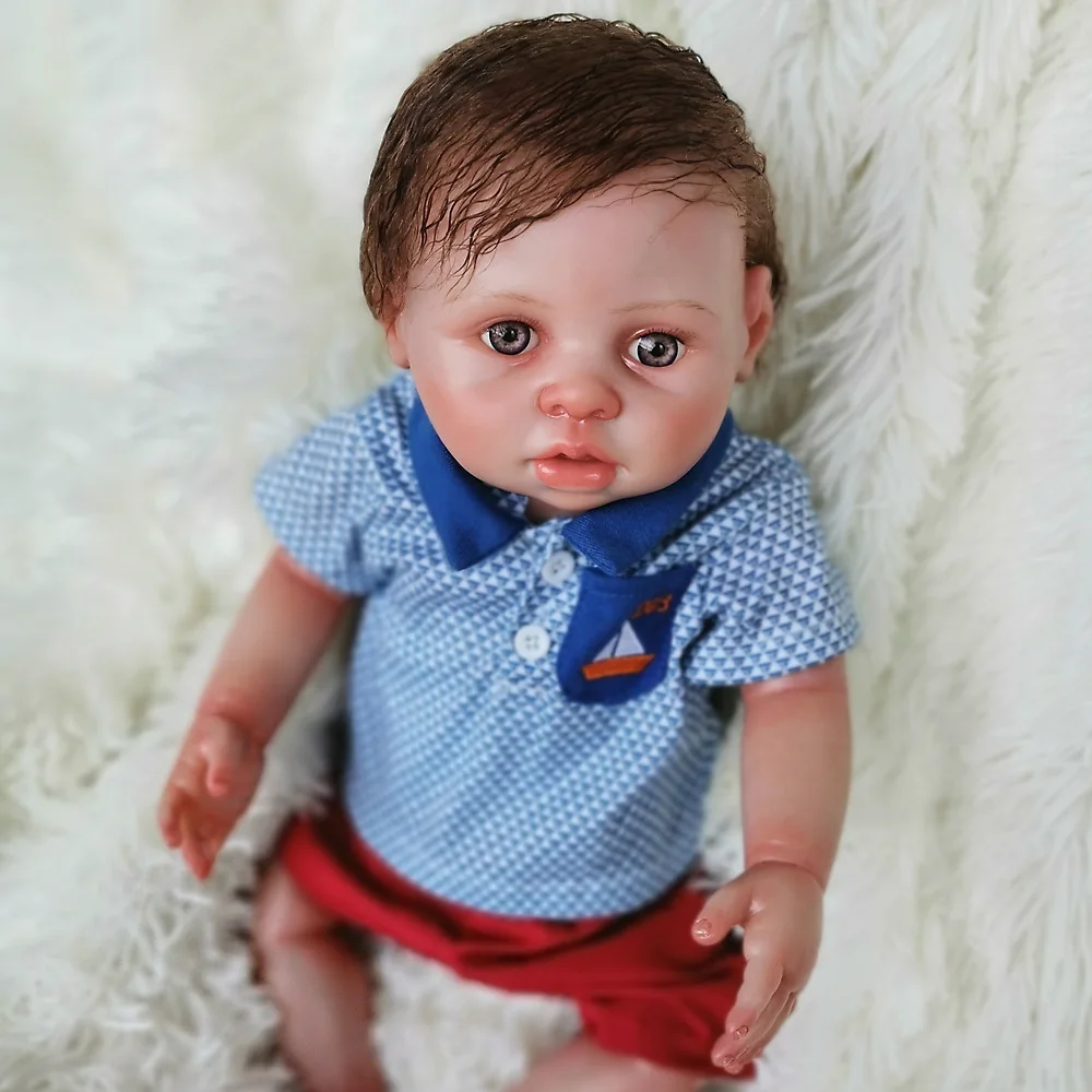 

16inch Reborn doll Real Life Doll Soft Silicone Lifelike Baby Reborn Doll Realistic Baby Kids Toys for Children Brinquedos