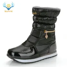 BUFFIE/зимние ботинки; женская теплая обувь; зимние ботинки; смешанные шерстяные однотонные белые ботинки; г.; красивые JSH-M025