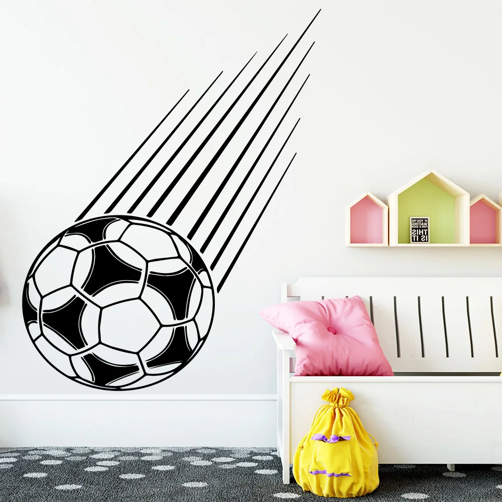 Interesting Football House Decor Vinyl Wall Sticker For Kids Living Children's Room Decoration Decal Home Accessories | Дом и сад