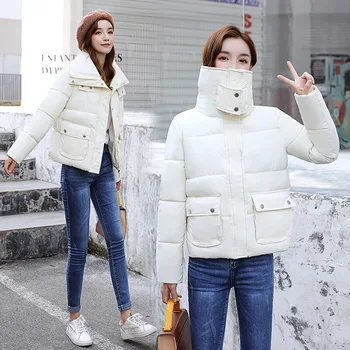 

URSPORTTECH Short Winter Jacket Women Coat Parka Mujer Ladies Puffer Coat Women Elegant Casaco Loose Clothing Warm Coat Outwear