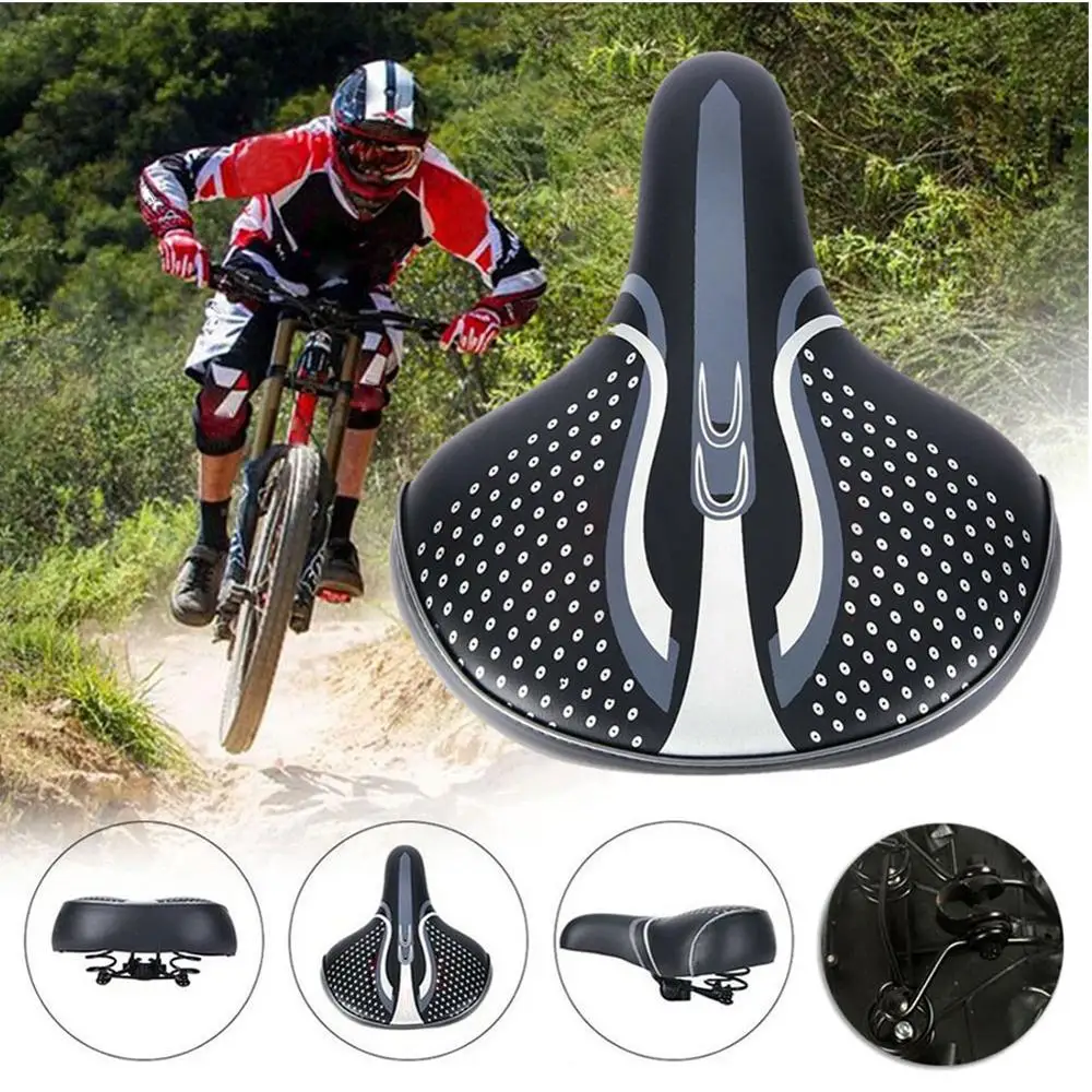 wide soft bicycle seat