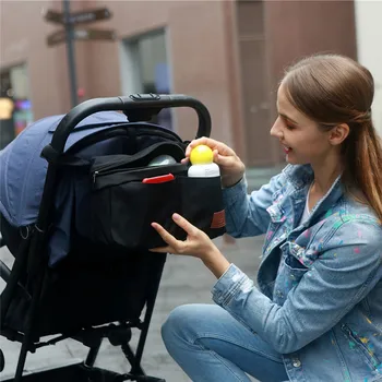 

Baby carriage Stroller Diaper Bag Hook Hanging Waterproof Bottle Portable nylon Storage Bag