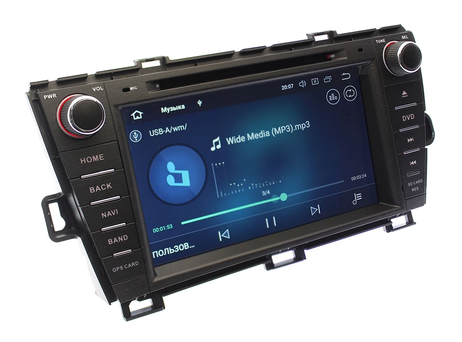 Штатная магнитола для Toyota Prius 2009-,Marubox 8A111,Штатное головное устройство,Android9,Восьмиядерный процессор,Оперативная 4GB,Встроенная 64GB,Радио чип TEF6686,DVD,навигация,BlueTooth,Поддержка кнопок на руле