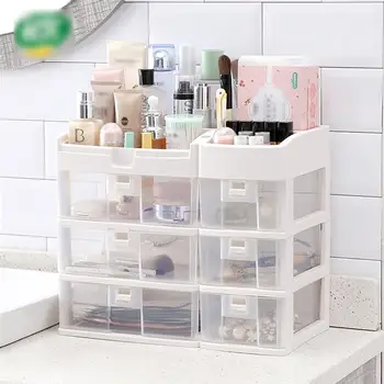 

Makeup Organizer Drawers Plastic Cosmetic Storage Box Jewelry Container Make Up Case Makeup Brush Holder Organizers Box