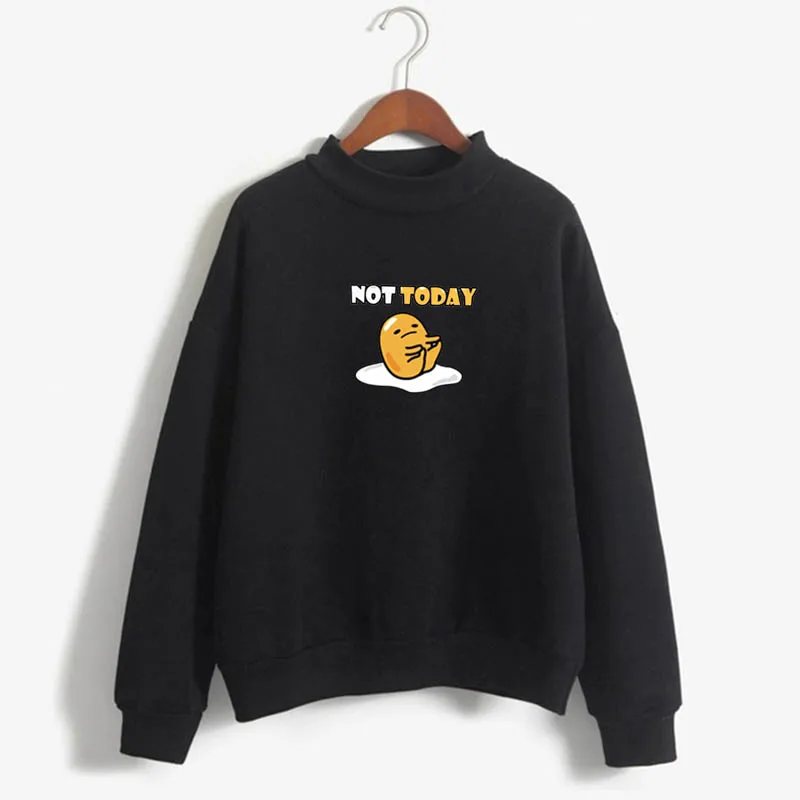 Новая Толстовка notoday gudetama Harajuku женская зимняя повседневная с коротким рукавом Япония Милая ленивая яйцо notoday Топы Одежда - Цвет: gudetama 11