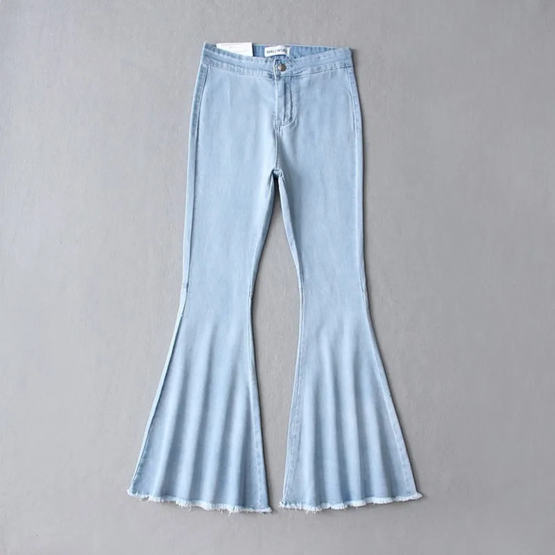 SHENGPALAE2019 New Spring Women Mid Waist Button Zipper Black Skinny Pants Streetwear Flare Pants Women Fashion Tide OC972