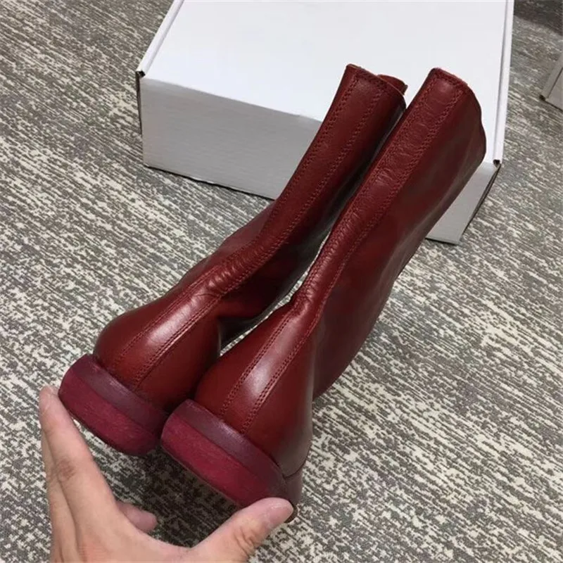 Новые осенние ботинки женские белые кожаные ботильоны на низком каблуке Botas Mujer