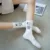 Полосатые носки забавный коровий принт белый мультфильм calcetines уютный harajuku skarpetki damskie милые животные chaussettes kawaii счастливый носок