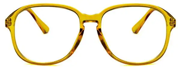 1-1,5-2-2,5-3-3,5-4-4,5-5,0-5,5-6,0 прозрачные очки для близорукости женские мужские Оптические очки прозрачная оправа для очков - Цвет оправы: yellow -1