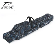 FDDL 120/130/150 см Рыболовная Сумка Складная удочка сумка 1680D парусина Тип удочки для рыбалки на карпа, снасти для рыбалки чехол Шестерни приманки, рыбалка