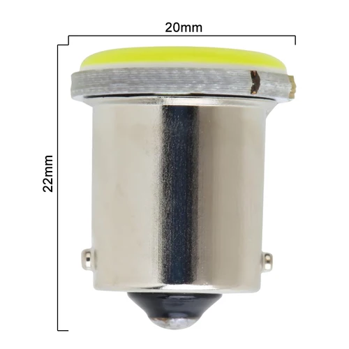 차량용 LED 전구, 방향 지시등, COB 12V, 7000K, 화이트, 자동 백업, 역방향 주차 브레이크 램프, P21W, 1156, Ba15s, 1157, Bay15d, 10 개 2