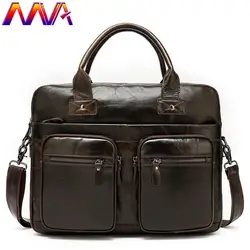 MVA портфель из натуральной кожи, Женская Повседневная сумка, мужская сумка на плечо, качественная коровья кожаная сумка для мужчин, сумки