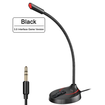 

3.5mm/USB Interface Flexible Office Gaming Mic for Desktop Notebook Omnidirectional Condenser Wired Microphones