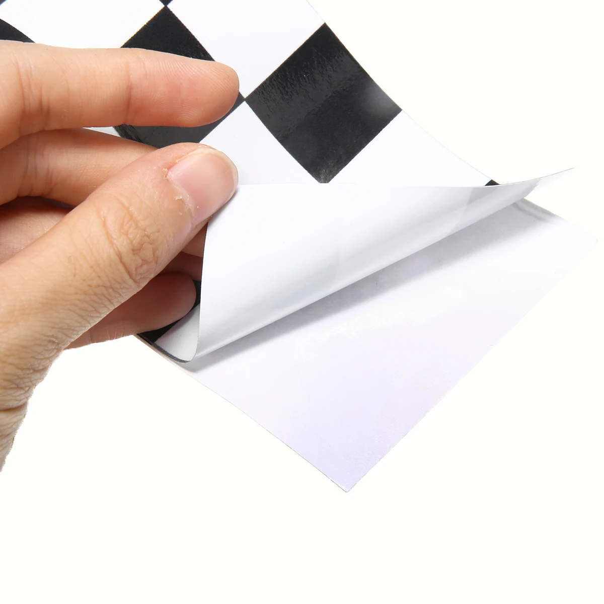 Universal 1pc 275cm Black&White Checkered Vinyl Sticker Tape Car Motorcycle Bikes Helmets Body Tank Decal Auto Racing DIY