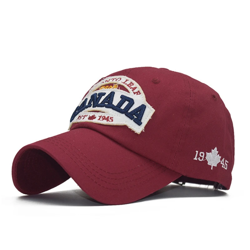 [NORTHWOOD] New Canada Cap 3d Embroidery Canada Baseball Caps Cotton Bone Snapback Hat Trucker Caps Casual Dad Hats