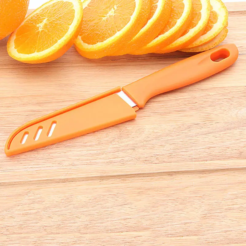 Vacclo 1 шт. ножи для очистки овощей из нержавеющей стали кухонные аксессуары цветной нож для фруктов Портативный нож для овощей кухонный нож случайный цвет