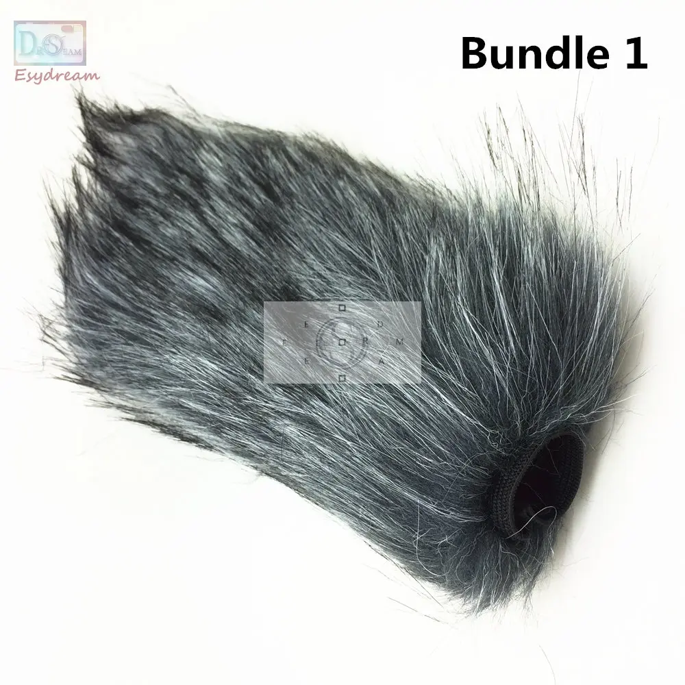 Bundle 1 Открытый Меховой чехол ветровое стекло муфта для MIC-121 MIC-598 микрофон Deadcat Ветер щит MIC - Цвет: Bundle 1