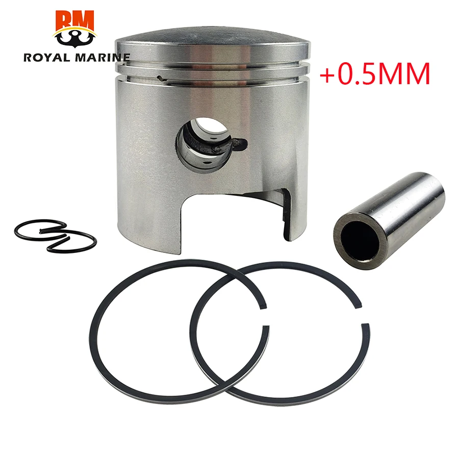 

12100-96353-050 PISTON SET (+0.5) for Suzuki outborad motor 20HP 25HP 30HP DT20 DT25 DT30 12100-96353 71.5MM 12140-96351-050