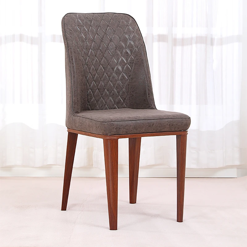 Обеденный стул домашний один современный минималистичный скандинавские технологии ткань Американский стул с высокой спинкой модный стул для ресторана отеля серый - Цвет: Белый рис