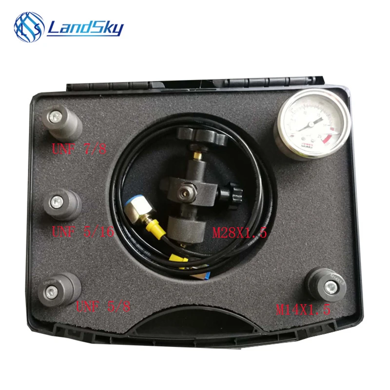 Hydraulic Inflatable Accumulator Nitrogen Charging Fill Gas Valve Pressure Test Kit RanBB Hydraulic Test Kit Hydraulic Inflatable Accumulator Nitrogen Charging Fill Gas Valve Pressure Test Kit RanBB Hydraulic Test Kit
