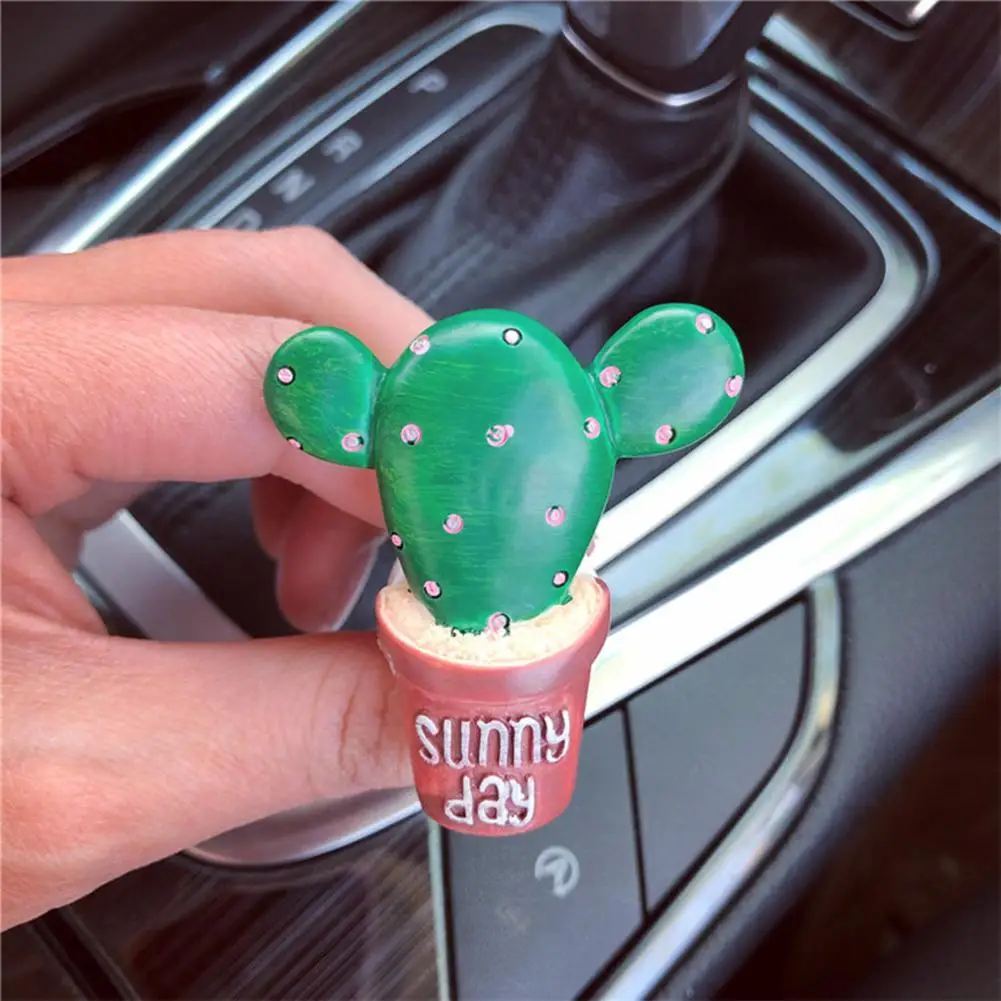 Creative 3D Simulation Plant Car Perfume Cute Shape Mini Vehicle Vent Outlet Air Freshener Air Conditioner Outlet Decoration - Название цвета: double ears