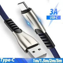 Кабель USB Type C 3 м 2 провод для Samsung Galaxy Note 10 8 A5 A7 2017 A70 A50 oneplus 7 7T