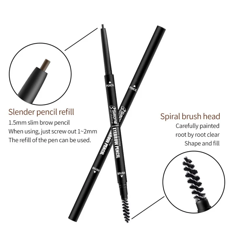 Двухсторонний карандаш для бровей водостойкий стойкий Гладкий легко ...
