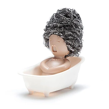 

Bathtub Shape Cleaning Ball Cleaning Arrangement Rack Soap Opera Ddish Scrubber Holder